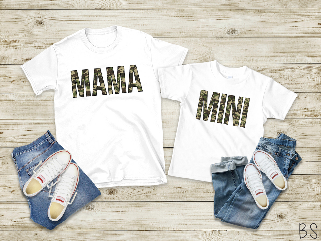 Mama And Mini Camo #BS820/21