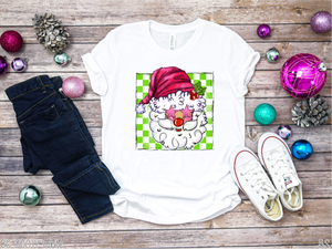 Christmas Checkered Star Santa #BS3891