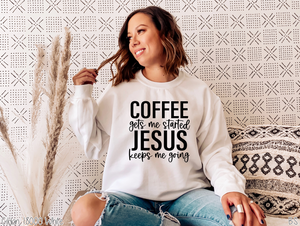 Coffee Gets Me Started One Color #BS2202