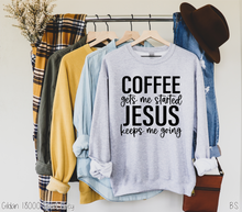 Load image into Gallery viewer, Coffee Gets Me Started One Color #BS2202
