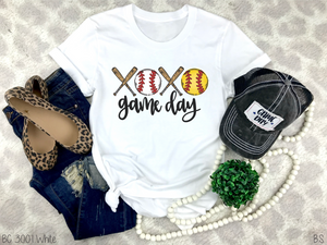 Combo Baseball/Softball Game Day XOXO #BS2667