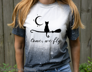 Come We Fly Cat Moon Broom #BS3465