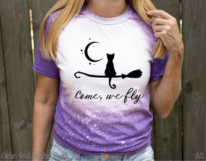 Come We Fly Cat Moon Broom #BS3465
