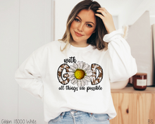 Load image into Gallery viewer, Cow Print With God All Things Are Possible #BS3837
