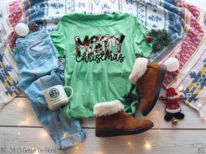 Cowhide Merry Christmas 2022 #BS2495