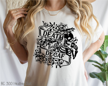 Load image into Gallery viewer, Death Before Decaf Floral Skull #BS3728
