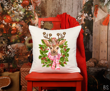 Load image into Gallery viewer, Deer Christmas Wreath #BS851
