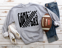 Load image into Gallery viewer, Distressed Black Game Day Retro #BS3423
