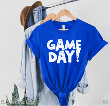 Load image into Gallery viewer, White Distressed Game Day All Caps #BS3557
