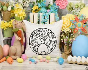 Easter Bunny Round Word Art #BS2864