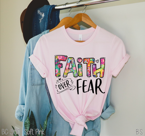 Faith Over Fear Floral Letters #BS1448