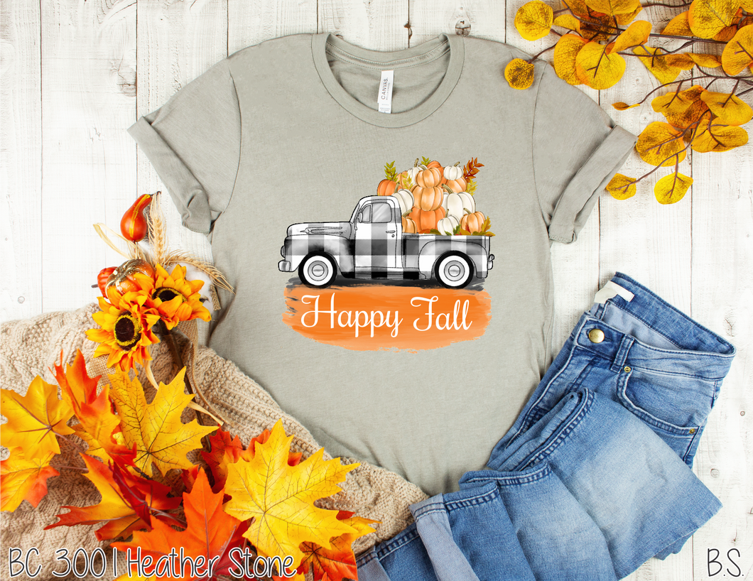 Happy Fall Pumpkin Truck Full Color  #BS509