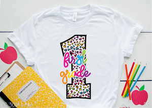 First Grade Bright Leopard Letters #BS3376