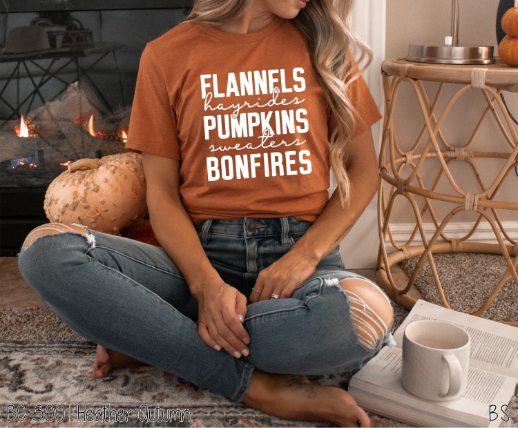 Flannels Hayrides Pumpkins One Color #BS3768