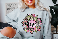 Load image into Gallery viewer, Floral Leopard Sunflower Blessed #BS5307

