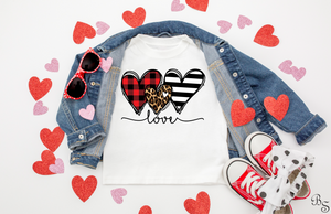 Full Color Love Heart Trio #BS5036