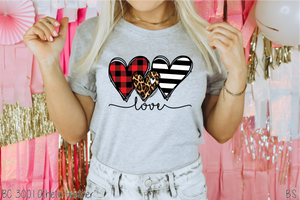 Full Color Love Heart Trio #BS5036