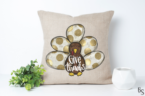 Give Thanks Turkey Gold Dots #BS2331