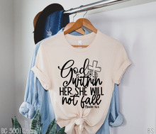 Load image into Gallery viewer, God Is Within Her Cross Flowers #BS2288

