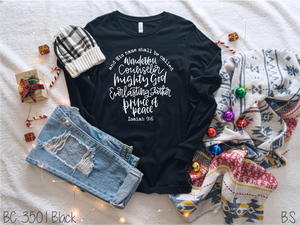 Hand Lettered Christmas Wonderful Counselor #BS3766