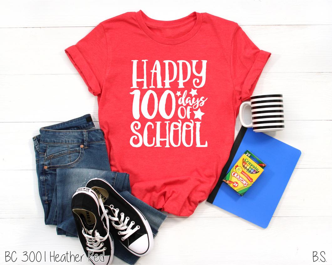 Happy 100 Days of School One Color #BS1048