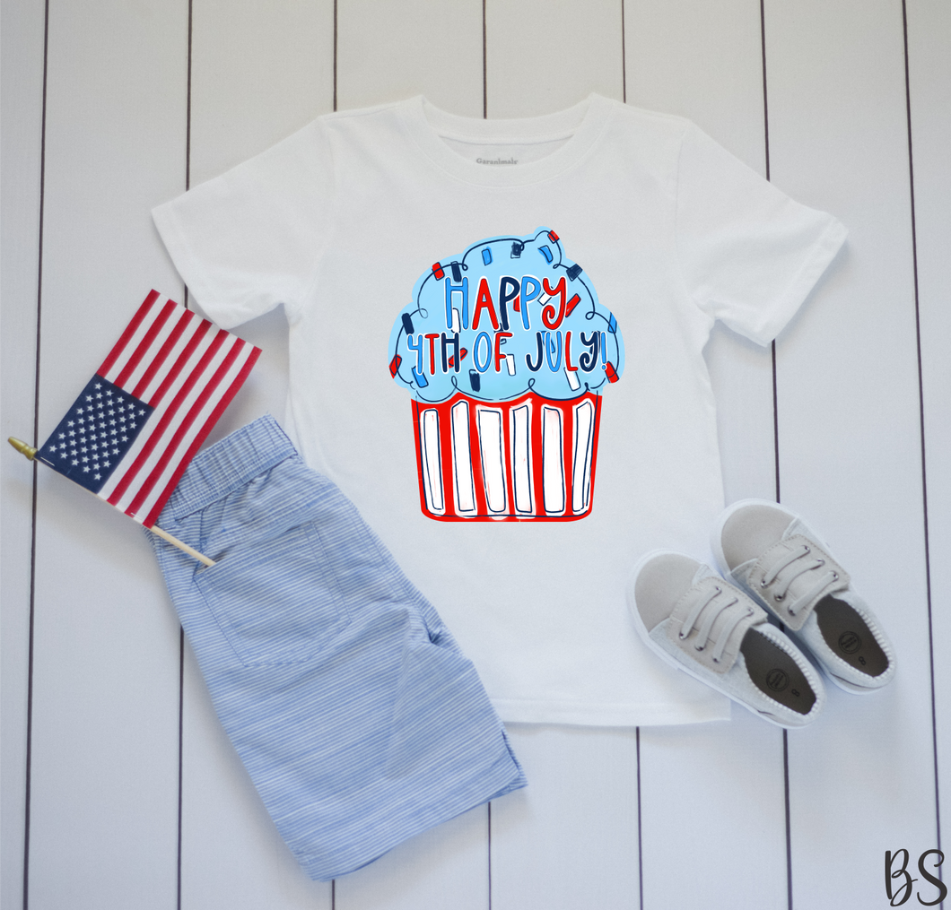 Happy 4th of July Cupcake #BS1712