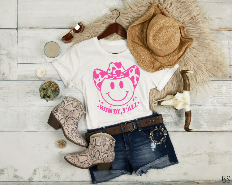 Happy Face Howdy Y'all #BS3296