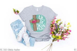 He Is Risen Floral Cross #BS2736