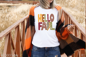 Hello Fall Distressed Lightning Bolt #BS3372