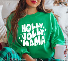 Load image into Gallery viewer, Holly Jolly Mama Retro One Color #BS3742
