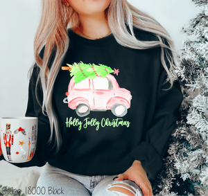 Holly Jolly Pink Christmas Car #BS3967