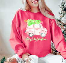 Load image into Gallery viewer, Holly Jolly Pink Christmas Car #BS3967
