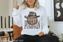 Load image into Gallery viewer, Howdy Pumpkin Cowboy Hat #BS3475
