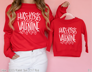 Hugs Kisses & Valentines Wishes #BS4089