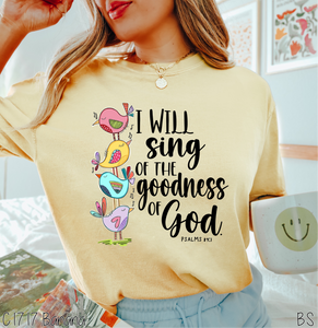 I Will Sing Goodness of God #BS5399