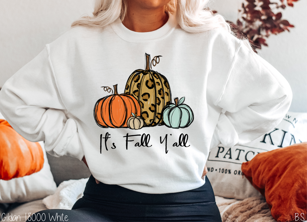 It's Fall Y'all Leopard Pumpkin Bundle #BS2244