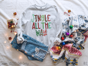 Jingle All The Way Pattern Letters #BS2271