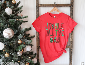 Jingle All The Way Pattern Letters #BS2271