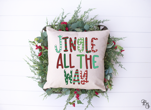 Jingle All The Way Pattern Letters #BS2271