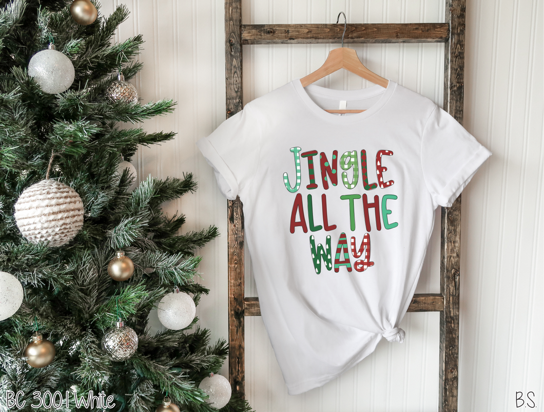 Jingle All The Way Pattern Letters #BS2271