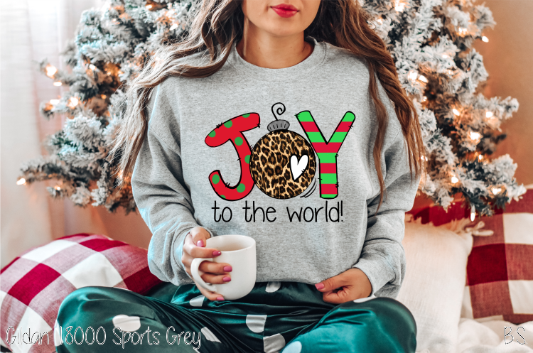 Joy To The World Leopard Polka Dot Stripes #BS3753