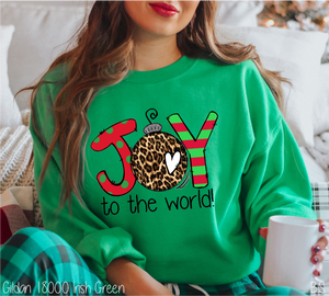 Joy To The World Leopard Polka Dot Stripes #BS3753