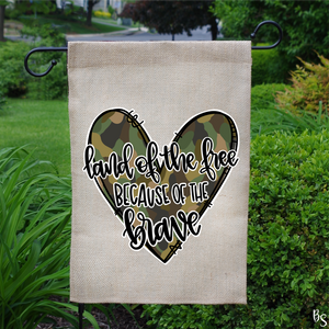 Land Of The Free Camo Heart #BS1579