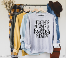 Load image into Gallery viewer, Leggings Leaves And Lattes Please One Color #BS2216
