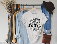 Load image into Gallery viewer, Leggings Leaves And Lattes Please One Color #BS2216
