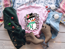 Load image into Gallery viewer, Leopard Background Snowman #BS933
