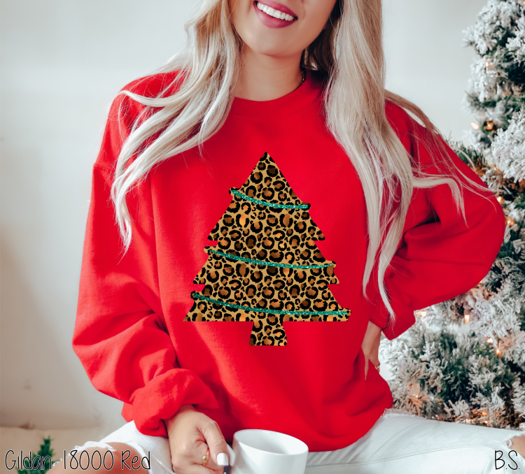 Leopard Foil Christmas Tree #BS3969