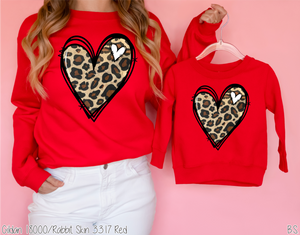 Leopard Heart With Heart #BS5042