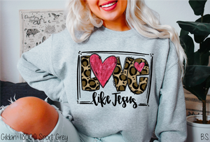 Leopard Love Like Jesus With Heart #BS5030