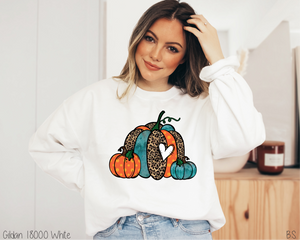 Leopard Pumpkin Trio With Heart #BS3692